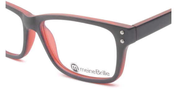 meineBrille 04-69130-01, Marine Blau/Rot Matt nah - Mening 4