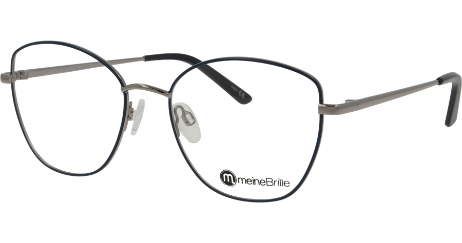 meineBrille Brille Damen meineBrille 04-40110-03, Dunkelblau/Silber glänzend Mening 1