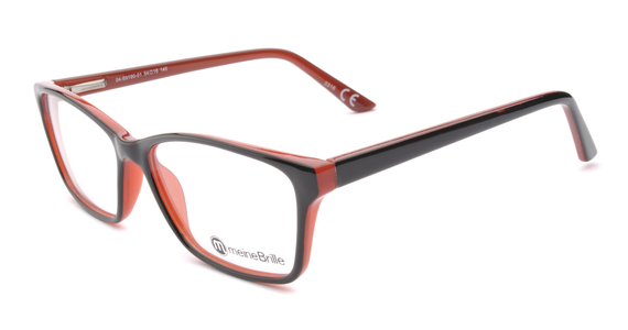 meineBrille 04-69190-01, Schwarz/Rot links - Mening 2