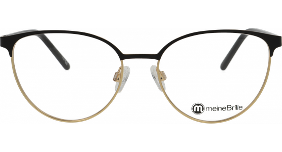 meineBrille 04-30010-01 Schwarz matt/Gold glänzend - Ansicht 3