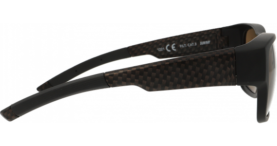 SunRay 06-00310-01 Überbrille, Schwarz/Carbon, Braun matt - Mening 3