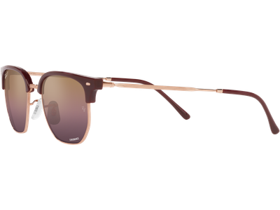 Ray-Ban Sonnenbrille Unisex Ray-Ban New Clubmaster RB4416 Glänzendes Bordeaux auf Rotgold 6654G9 Ansicht 2