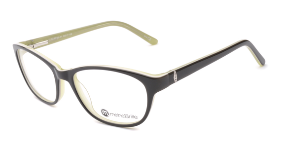meineBrille 04-69180-01, Schwarz/Hellgrün links - Mening 2