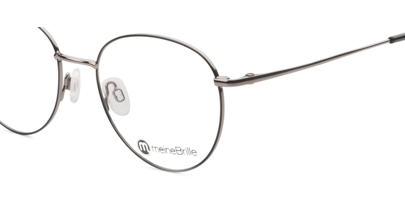 meineBrille 04-96090-01, Schwarz/Gun Glänzend nah - Mening 4