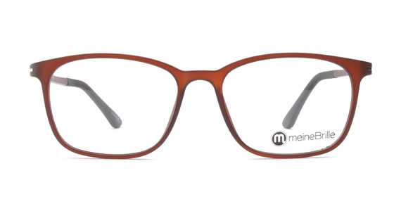 meineBrille 04-69120-02, Dunkel Braun Matt front - Mening 3