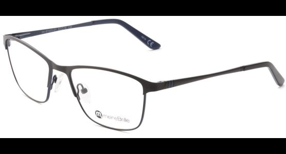 meineBrille 04-87020-01, Schwarz/Blau Matt links - Ansicht 2