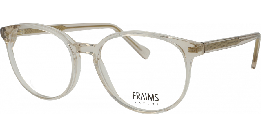 FRAIMS Brille Unisex FRAIMS NATURE 03-31120-04 Erika, transparent beige glänzend Ansicht 1
