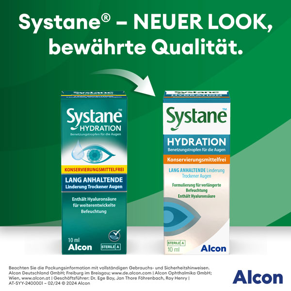 Alcon Systane Hydration Augentropfen für trockene Augen 