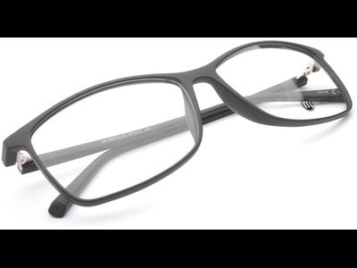 meineBrille 04-69020-02, Schwarz Matt liegend