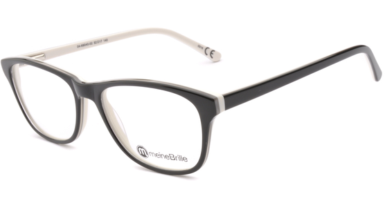 meineBrille 04-69040-02, Schwarz/Creme links - Ansicht 2