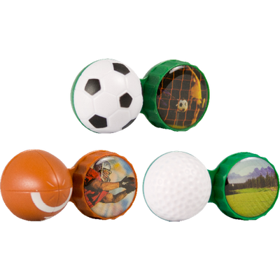  3D-Linsenbehälter Fußball Ansicht 2