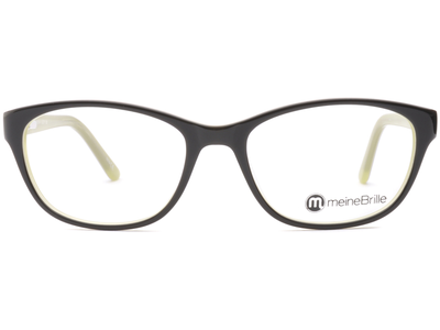 meineBrille 04-69180-01, Schwarz/Hellgrün front