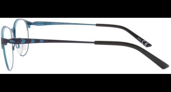 meineBrille 04-96020-02, Dunkel Violett/Türkis Matt seite - Ansicht 4