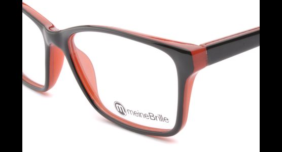 meineBrille 04-69190-01, Schwarz/Rot nah - Mening 4