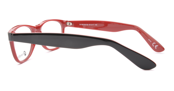 meineBrille 04-69150-02, Schwarz/Rot seite - Mening 5