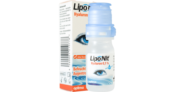 LipoNit Augentropfen 0,1% Hyaluron Einzelflasche