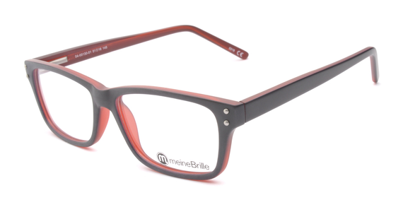 meineBrille 04-69130-01, Marine Blau/Rot Matt links - Mening 2