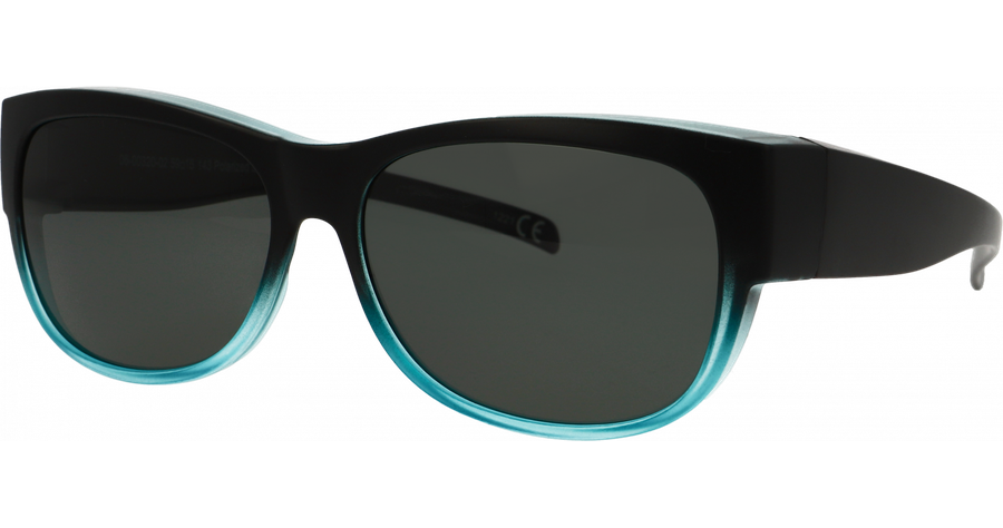 SunRay Sonnenbrille Unisex SunRay 06-00320-02 Überbrille, Schwarz/Türkis matt Mening 1
