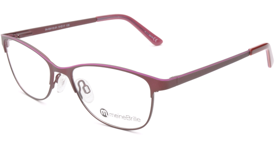 meineBrille 04-69110-01, Dunkel Rot/Pink links - Ansicht 2