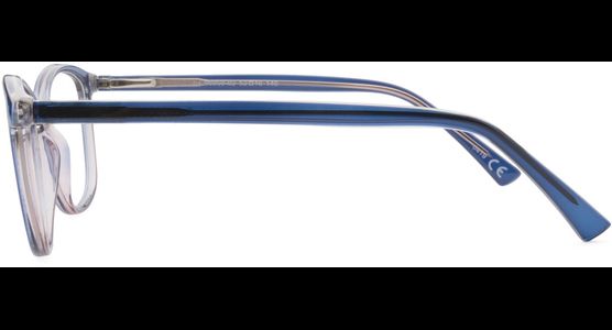 meineBrille 04-96050-02, Dunkel Blau/Blau Havanna seite - Ansicht 4