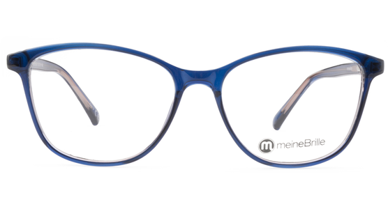 meineBrille 04-96050-02, Dunkel Blau/Blau Havanna front - Ansicht 3
