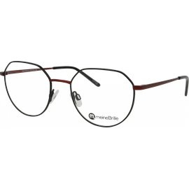 meineBrille Brille Unisex meineBrille 04-30050-01, Schwarz/Burgunder 