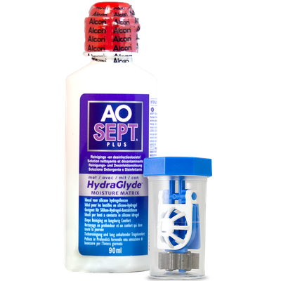 Peroxidlösung Aosept plus HydraGlyde Travelset Ansicht 2