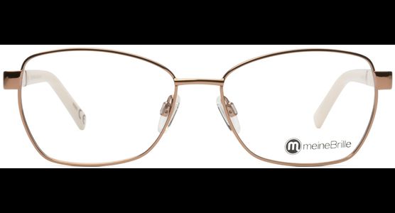 meineBrille 04-06020-01, Kupfergold/Alabaster Front - Ansicht 3
