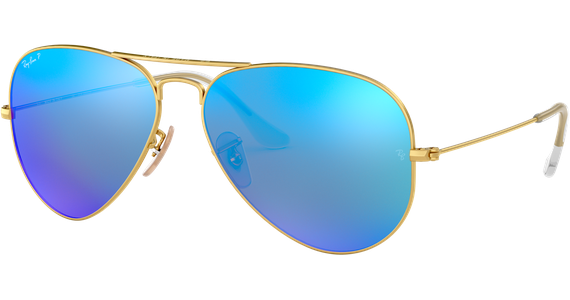 Ray ban wayfarer blue mirror lens top