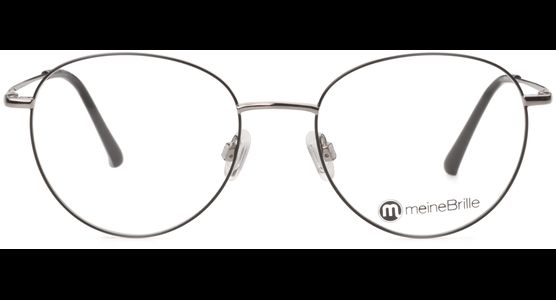 meineBrille 04-96090-01, Schwarz/Gun Glänzend front - Mening 3