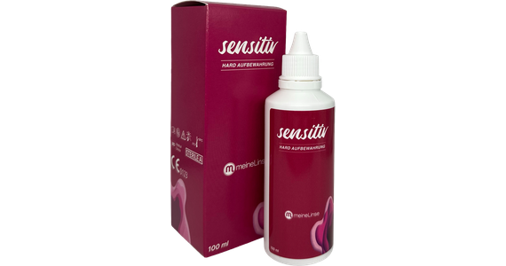  meineLinse sensitiv hard Aufbewahrung Einzelflasche Ansicht 1